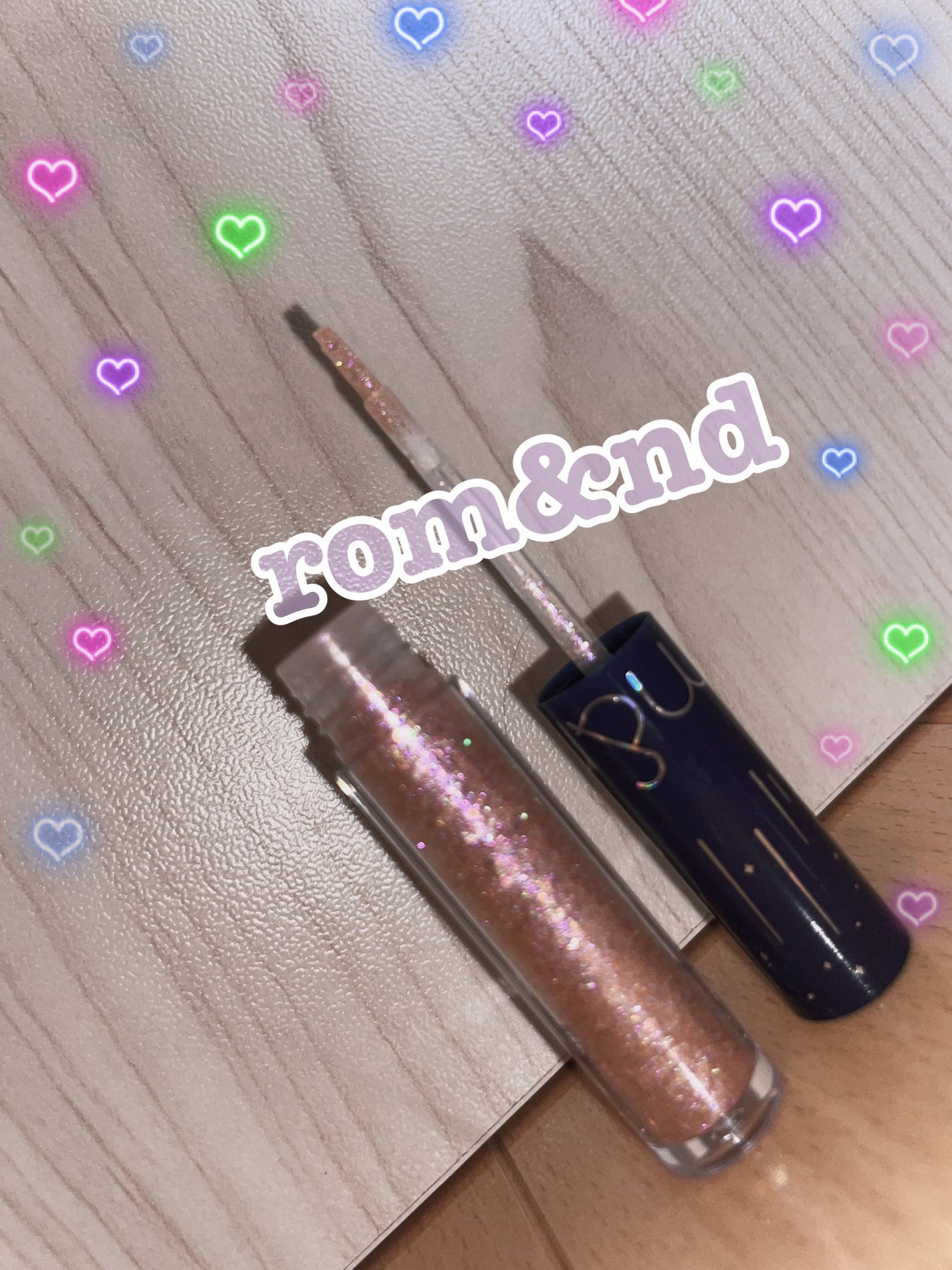 リキッド グリッター シャドウ/rom&nd/グリッターを使ったクチコミ(1枚目)