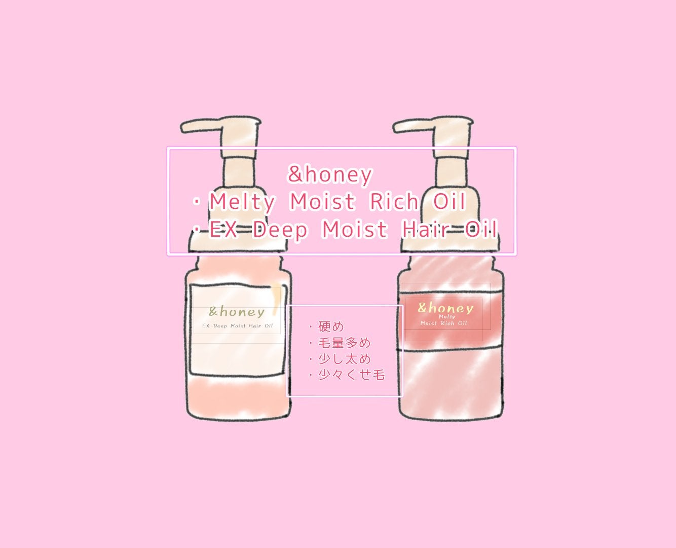 EXディープモイスト ヘアオイル3.0/&honey/ヘアオイルを使ったクチコミ(1枚目)