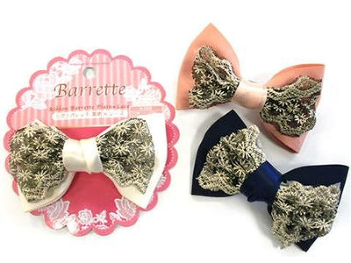 DAISO リボンバレッタ