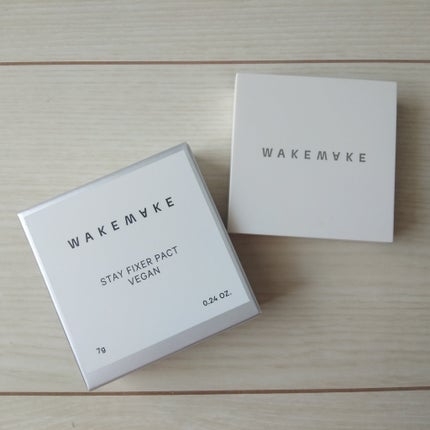 WAKEMAKE STAY PIXER PACT VEGAN/wakemake/プレストパウダーを使ったクチコミ(4枚目)