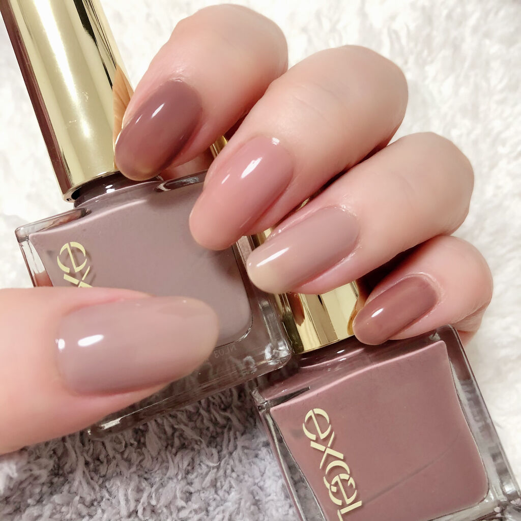 グロッシーコート モーヴピンク【旧】/スキューズミー/オールインワンネイルを使ったクチコミ（1枚目）