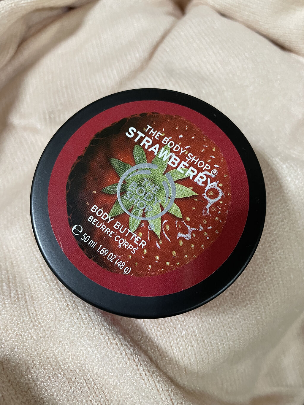 ボディバター ストロベリー/THE BODY SHOP/ボディクリームを使ったクチコミ（2枚目）