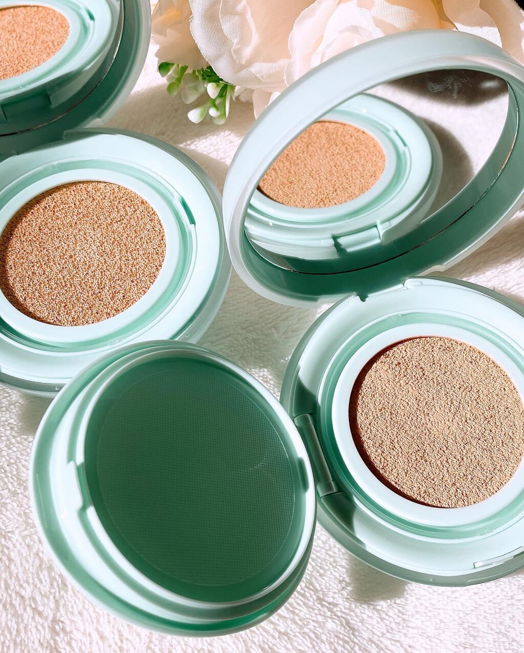 ピュアカーミングシカ クッションファンデーション/BY ECOM/クッションファンデーションを使ったクチコミ(2枚目)