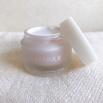 ローズウォーター スリーピングマスク/FEMMUE/フェイスクリームを使ったクチコミ(2枚目)