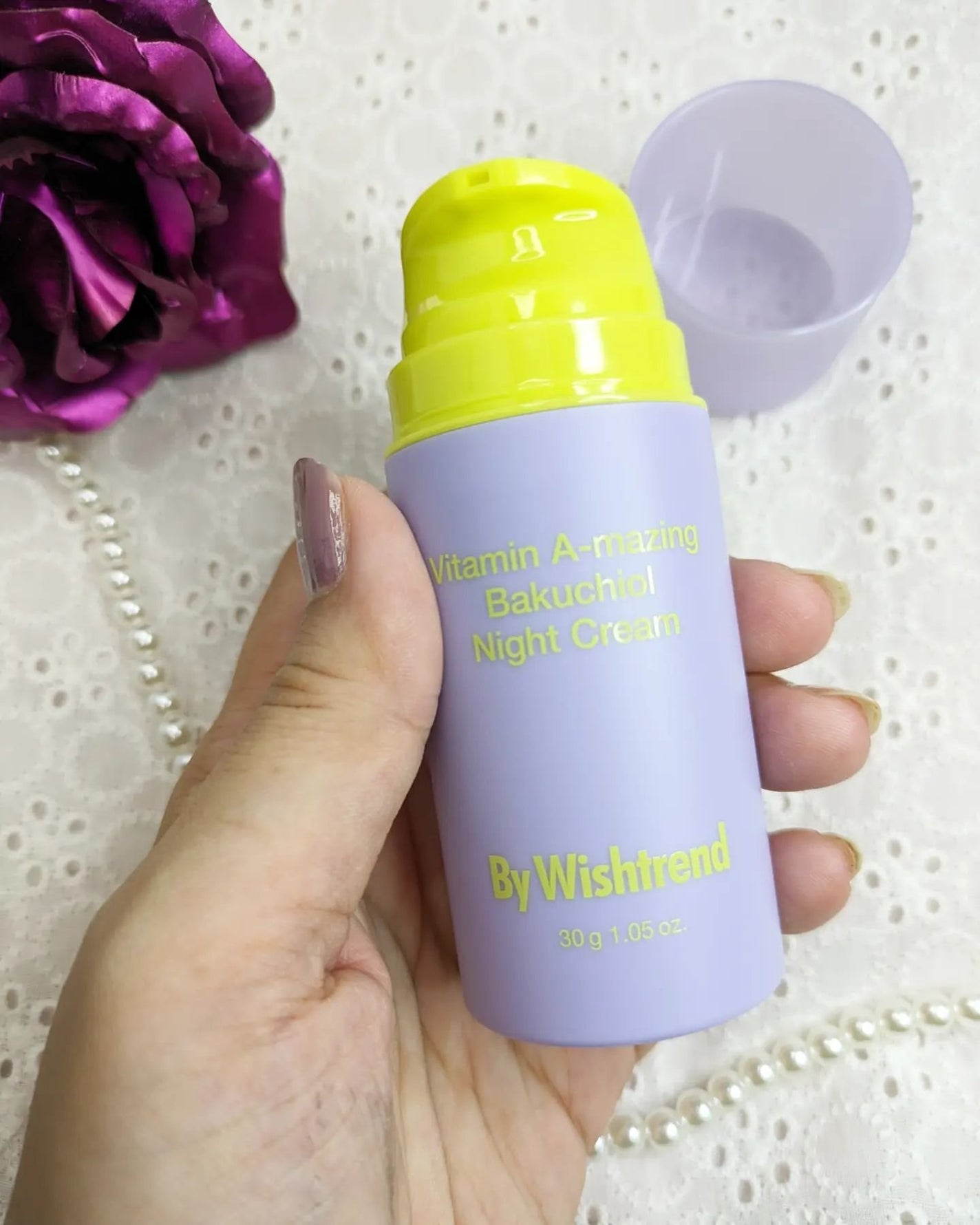 ビタミンA-mazingバクチオールナイトクリーム/By Wishtrend/フェイスクリームを使ったクチコミ(2枚目)