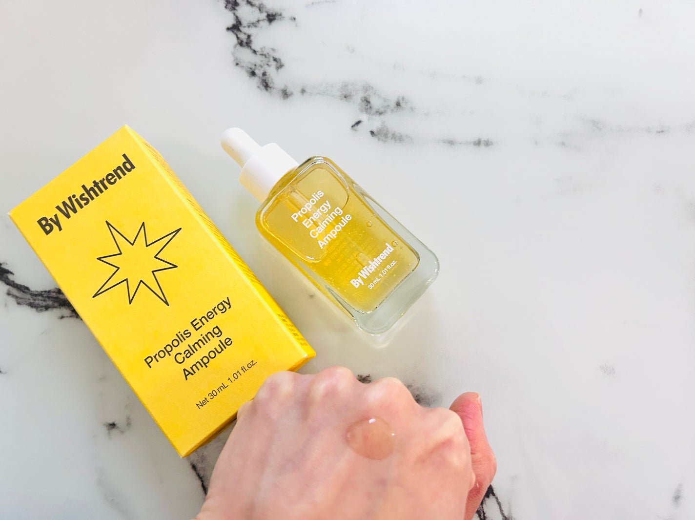 プロポリスエナジーカーミングアンプル/By Wishtrend/美容液を使ったクチコミ(3枚目)