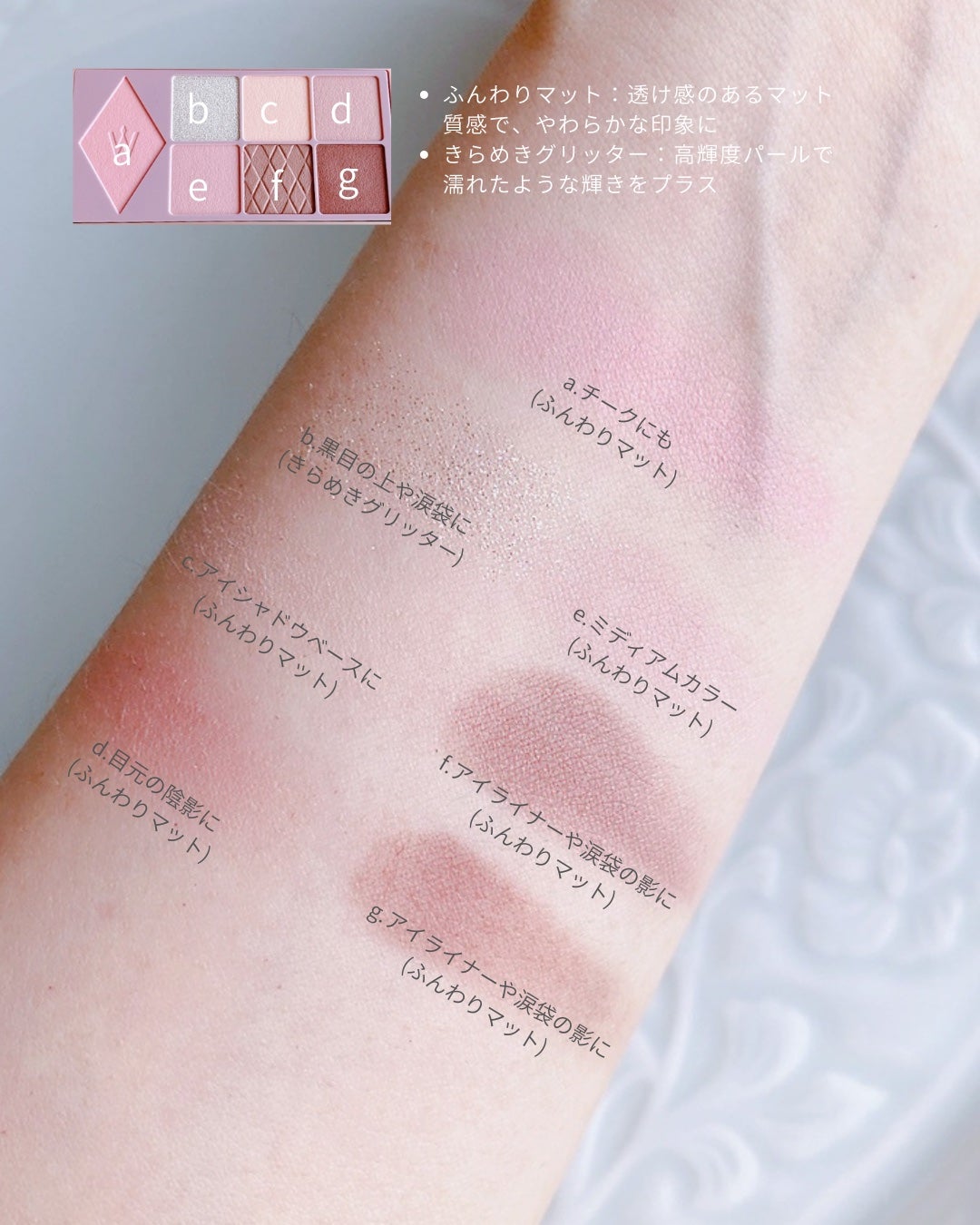 ウォンジョンヨ W デイリームードアップパレット /Wonjungyo/アイシャドウパレットを使ったクチコミ(3枚目)