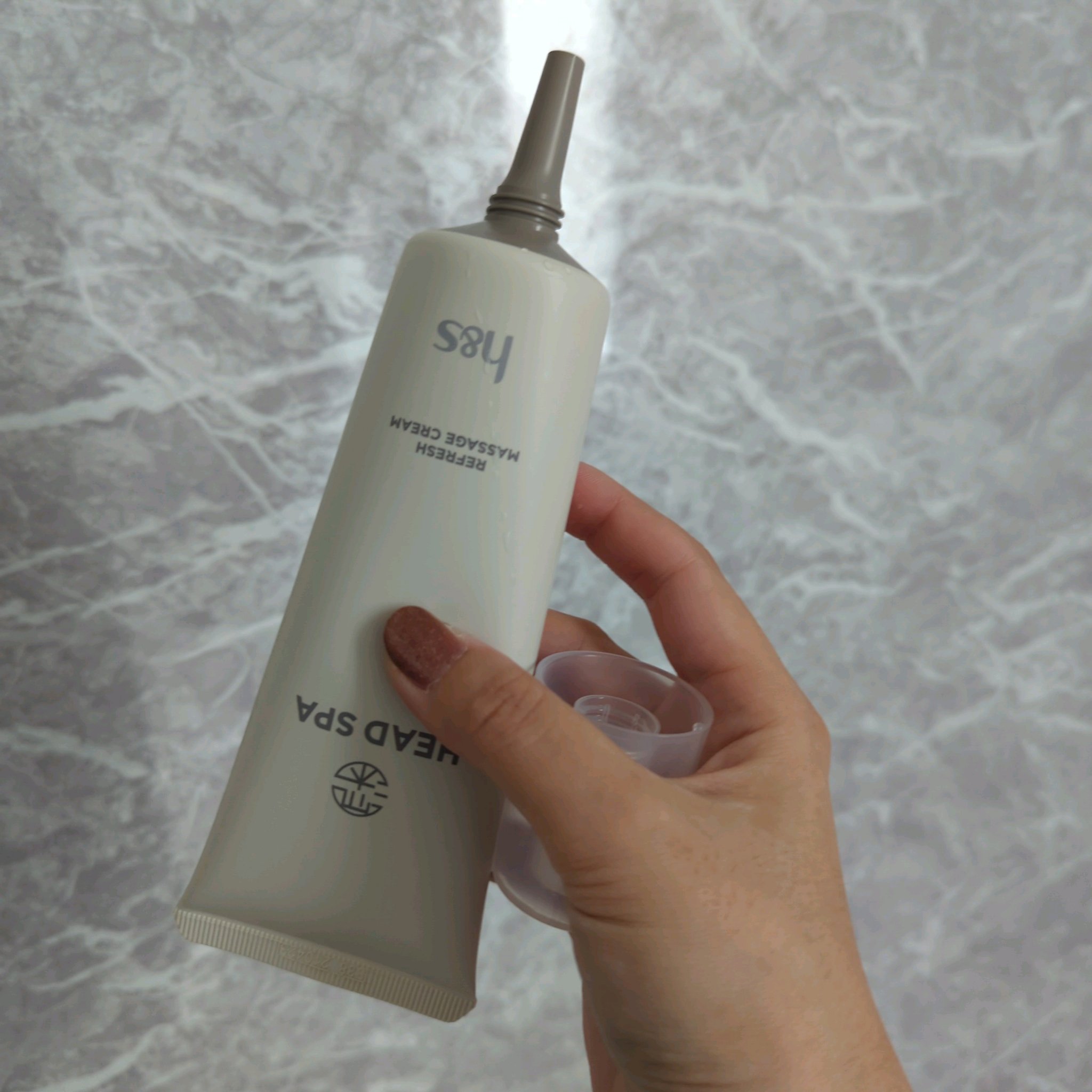 リフレッシュ マッサージクリーム/h&s/洗い流すヘアトリートメントを使ったクチコミ（2枚目）