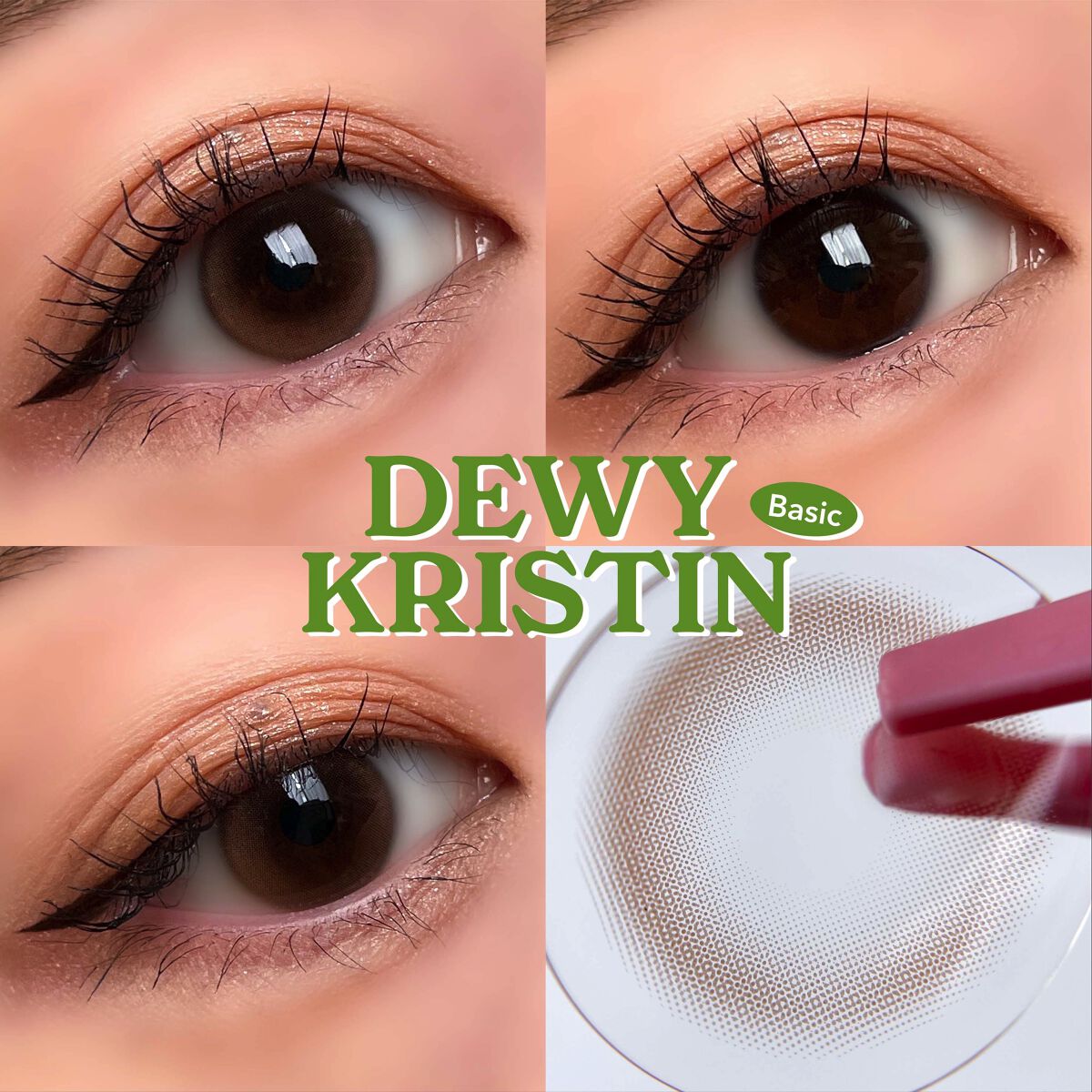 Dewy Kristin Monthly - ブラウン/Hapa kristin/カラーコンタクトレンズを使ったクチコミ（3枚目）