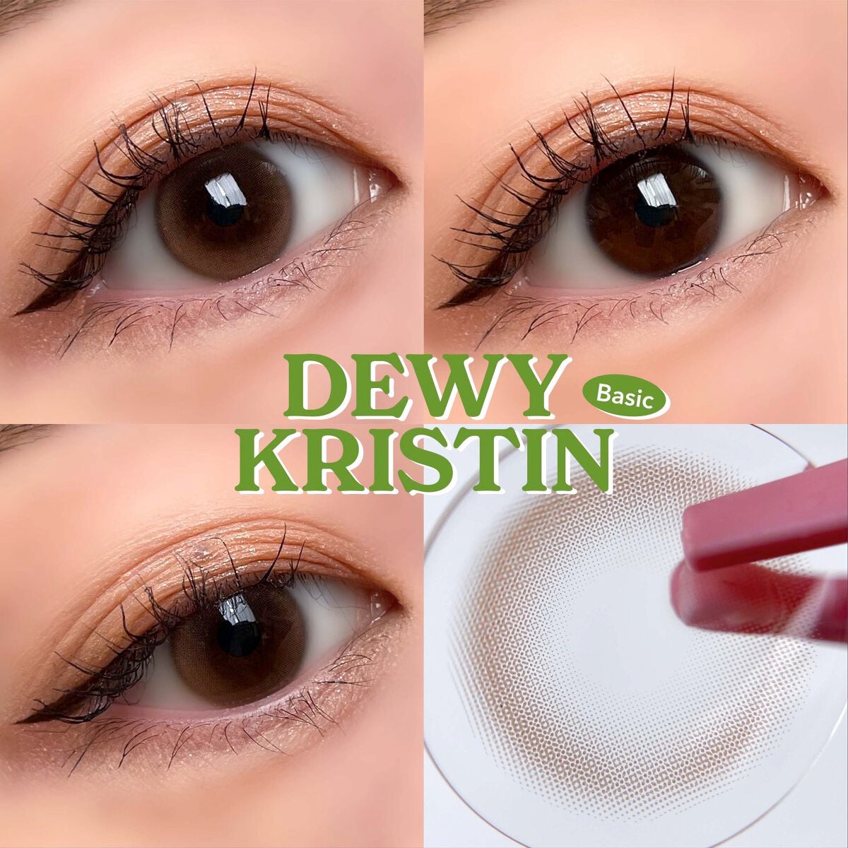 Dewy Kristin Monthly - ブラウン/Hapa kristin/カラーコンタクトレンズを使ったクチコミ(3枚目)