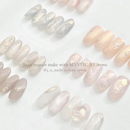 sato 🕊 self nail🫧🤍 on LIPS 「@j_o_nailsみゆちゃんのos2期アートどれも@myst..」(1枚目)