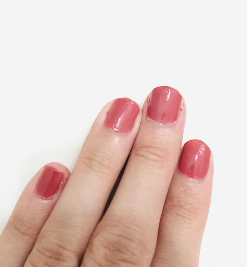 カラフルネイルズ N06 ラズベリーミルク/キャンメイク/マニキュアを使ったクチコミ（3枚目）