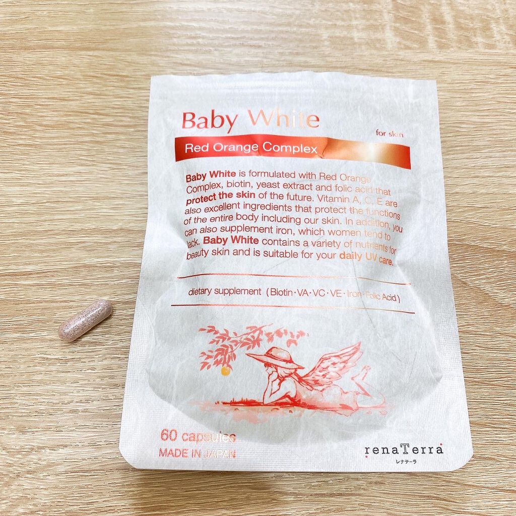 Baby White 60粒/renaTerra/美容サプリメントを使ったクチコミ（1枚目）