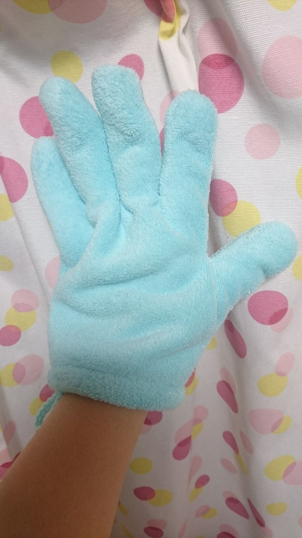 速乾 超吸収！ヘアドライ手袋/DAISO/ヘアケアグッズを使ったクチコミ（3枚目）