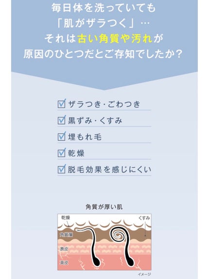 スムーススキンコントロール ボディスクラブ/ミュゼコスメ/ボディスクラブを使ったクチコミ(2枚目)