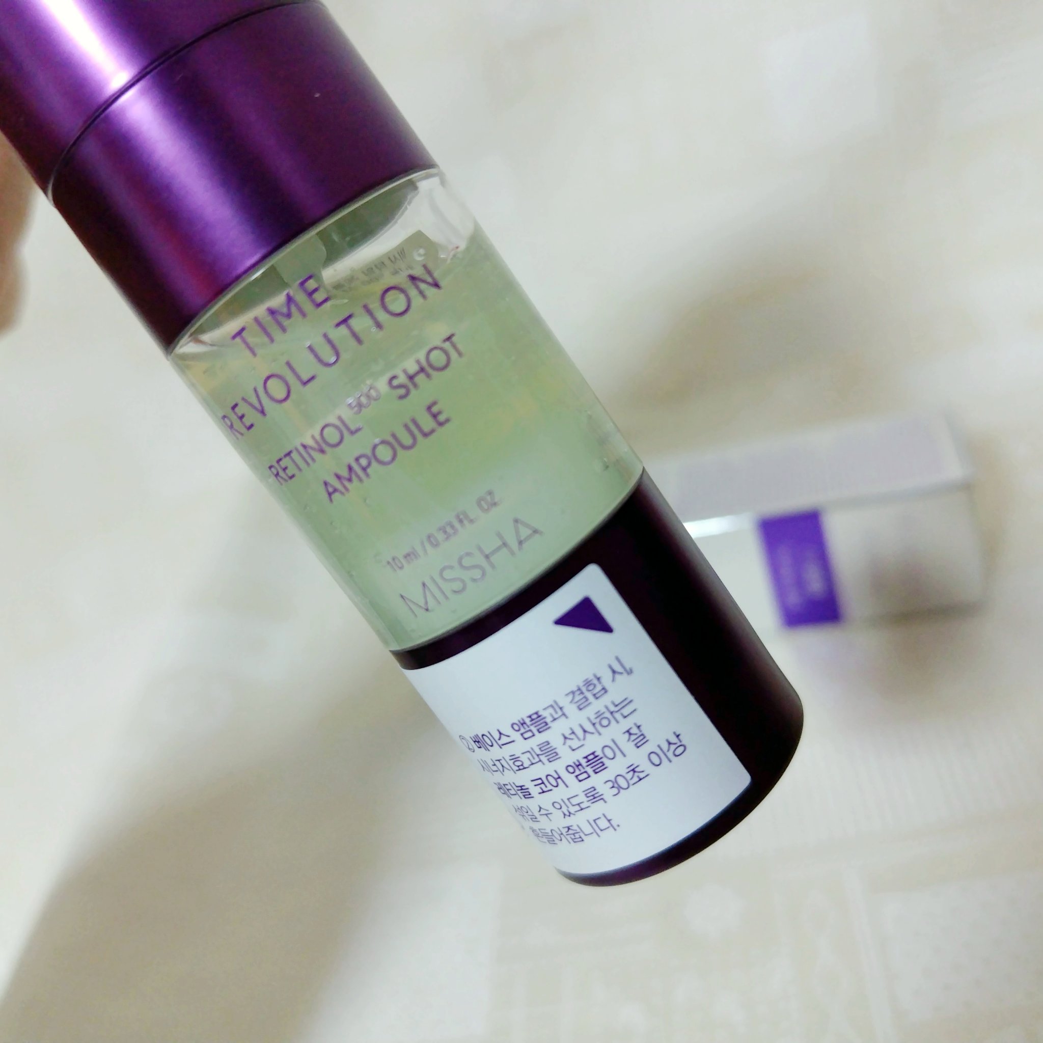 ミシャ タイムレボリューション レチ500ショット美容液/MISSHA/美容液を使ったクチコミ（2枚目）