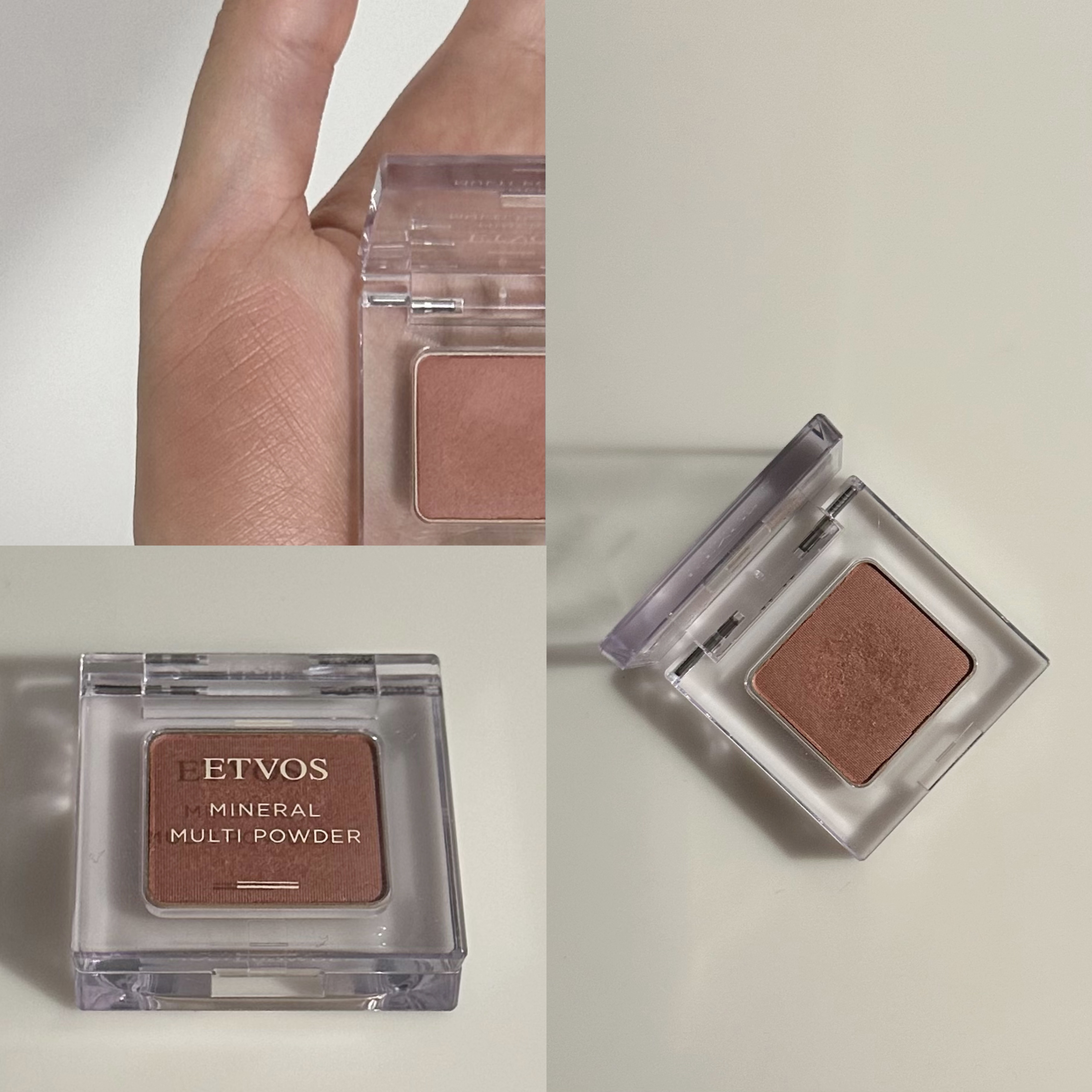 ミネラルマルチパウダー/エトヴォス/単色アイシャドウを使ったクチコミ（1枚目）
