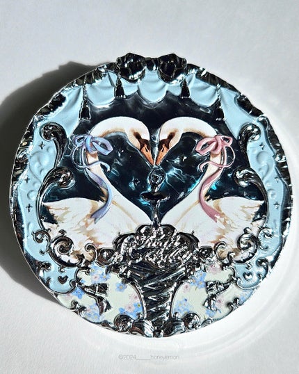 フラワーノーズ スワンバレエシリーズ ブラッシュコンパクト/FlowerKnows/パウダーチークを使ったクチコミ(4枚目)