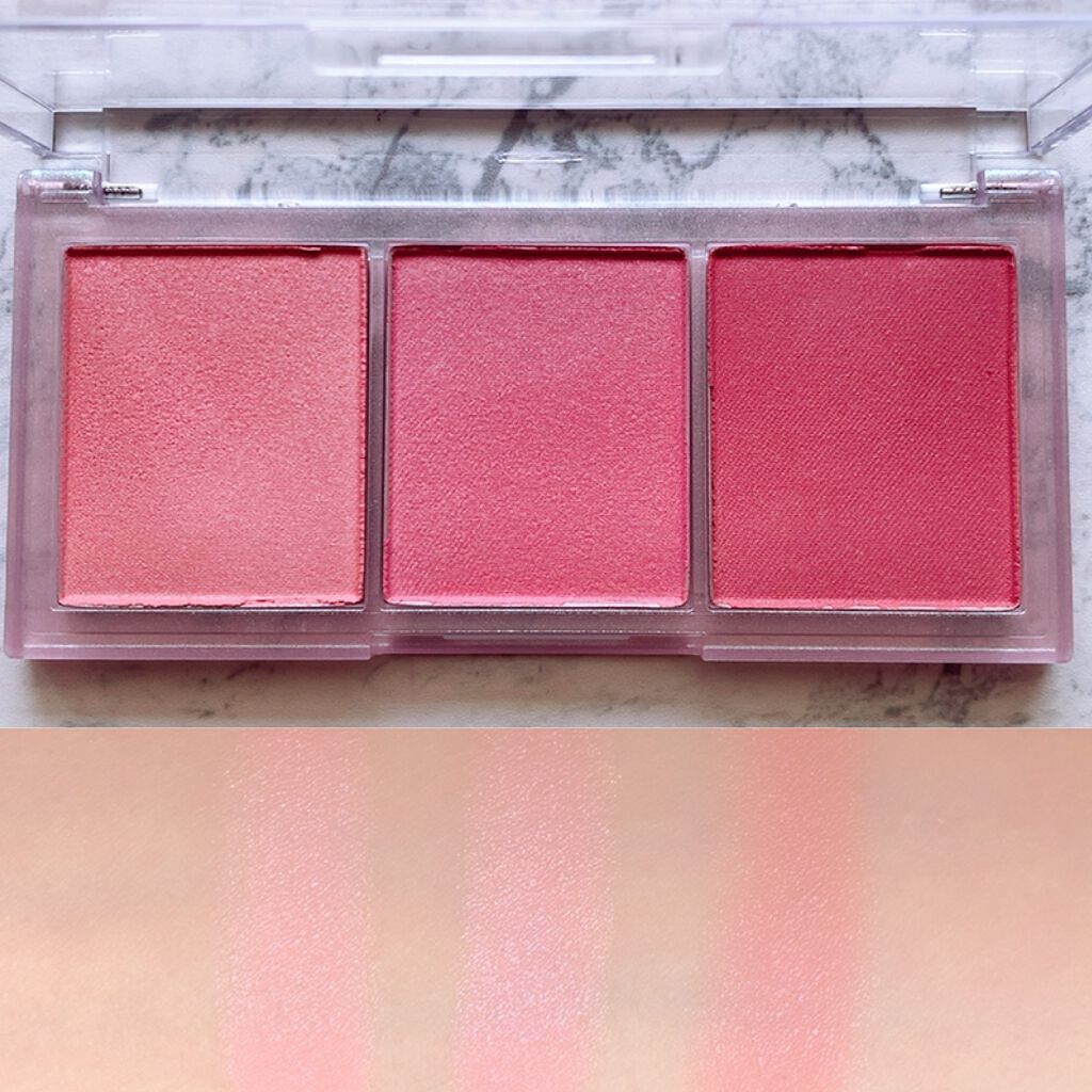 All Take Mood Cheek Palette/PERIPERA/パウダーチークを使ったクチコミ(4枚目)