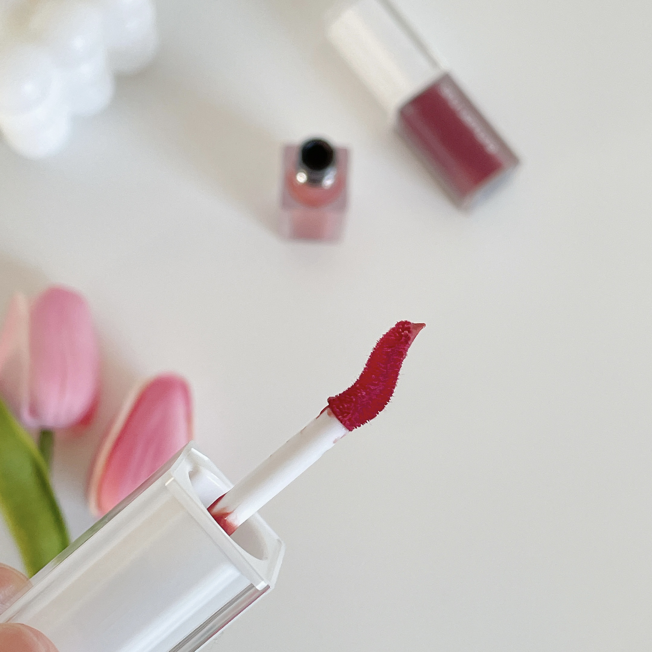 キヌケアグローアップ/shu uemura/口紅を使ったクチコミ（3枚目）