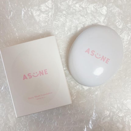 デューイーメッシュファンデーション/ASUNE /クッションファンデーションを使ったクチコミ(2枚目)