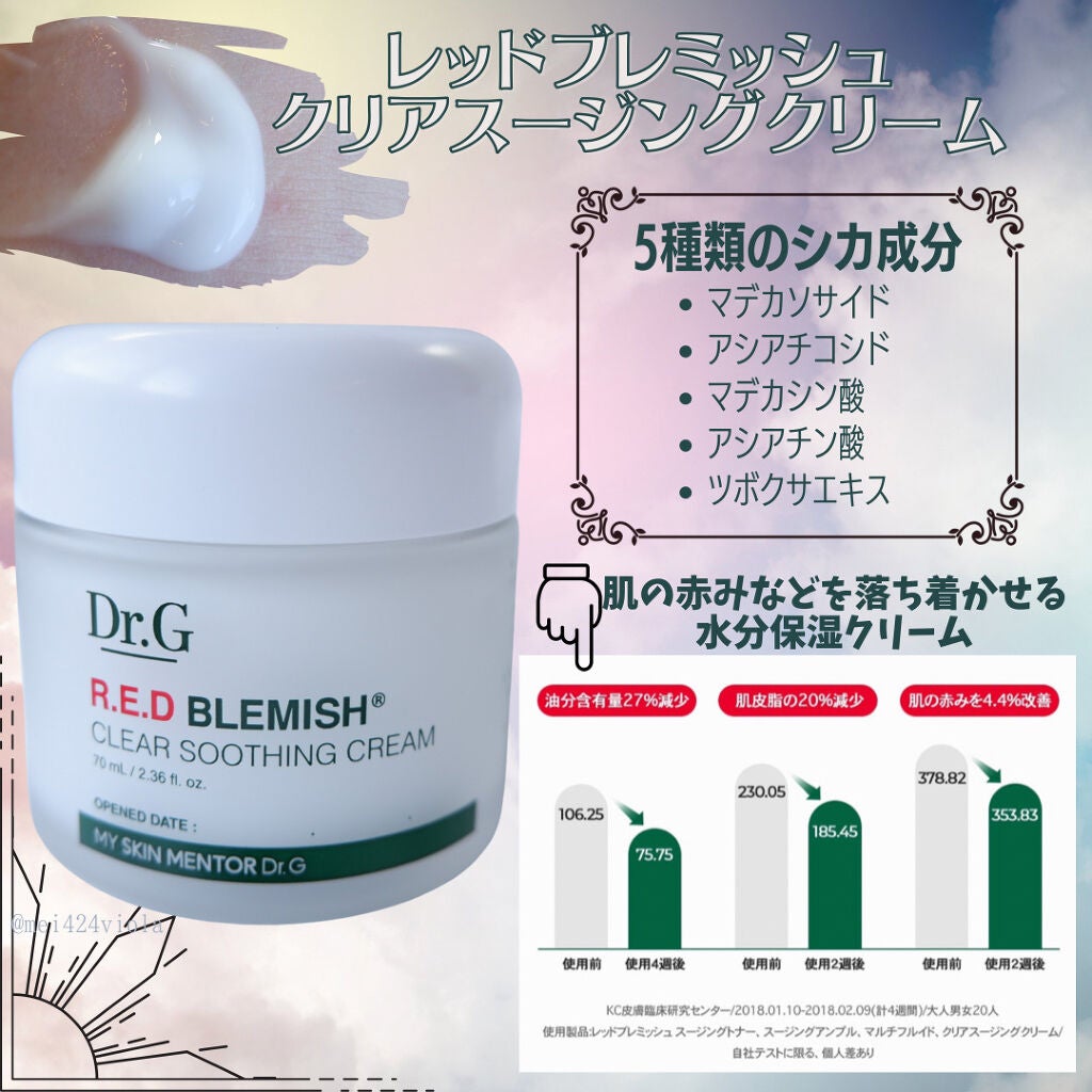 レッドB・Cスムージングクリーム/Dr.G/フェイスクリームを使ったクチコミ(2枚目)