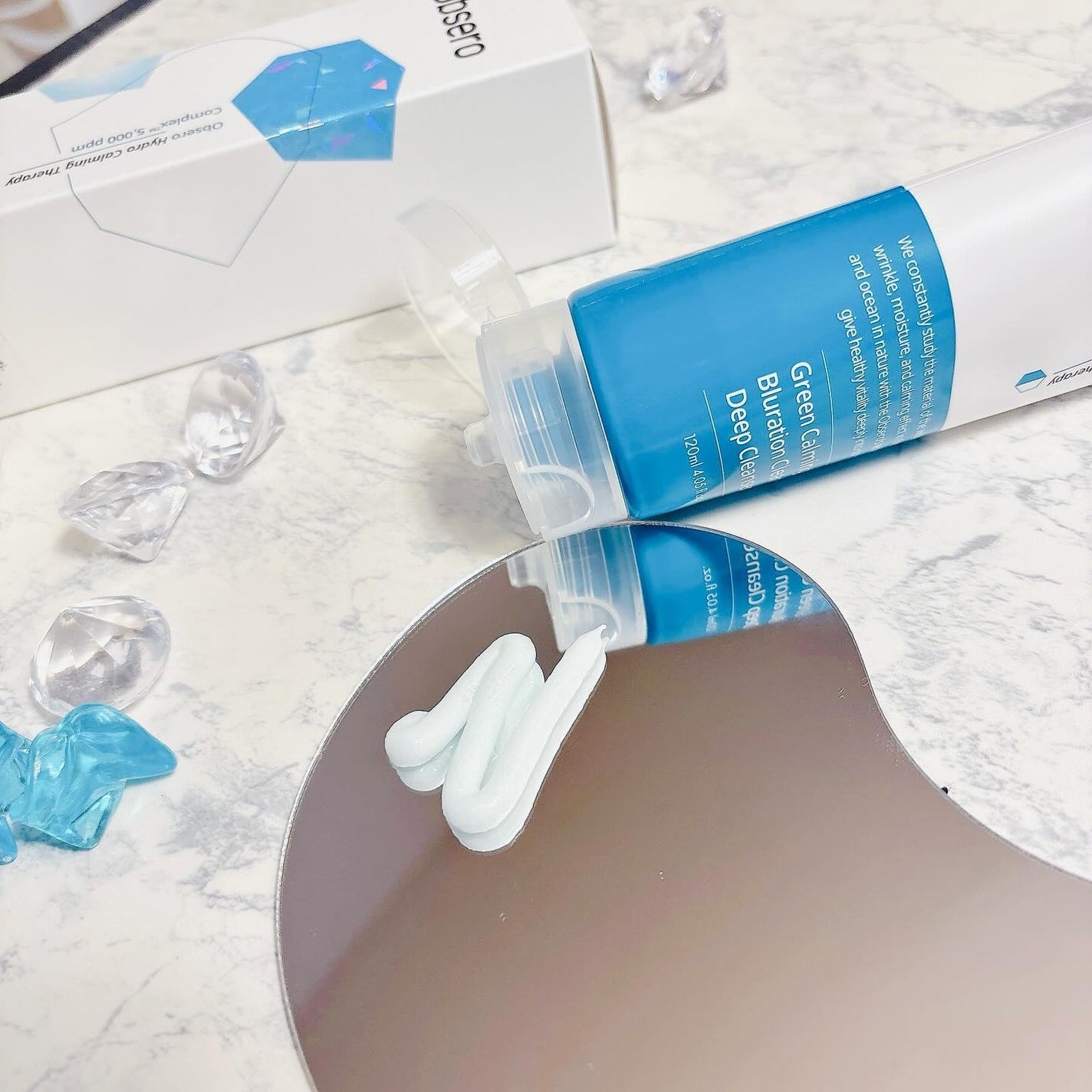 グリーンカーミングブルーレーションクリーンアンプル/obsero/美容液を使ったクチコミ(5枚目)