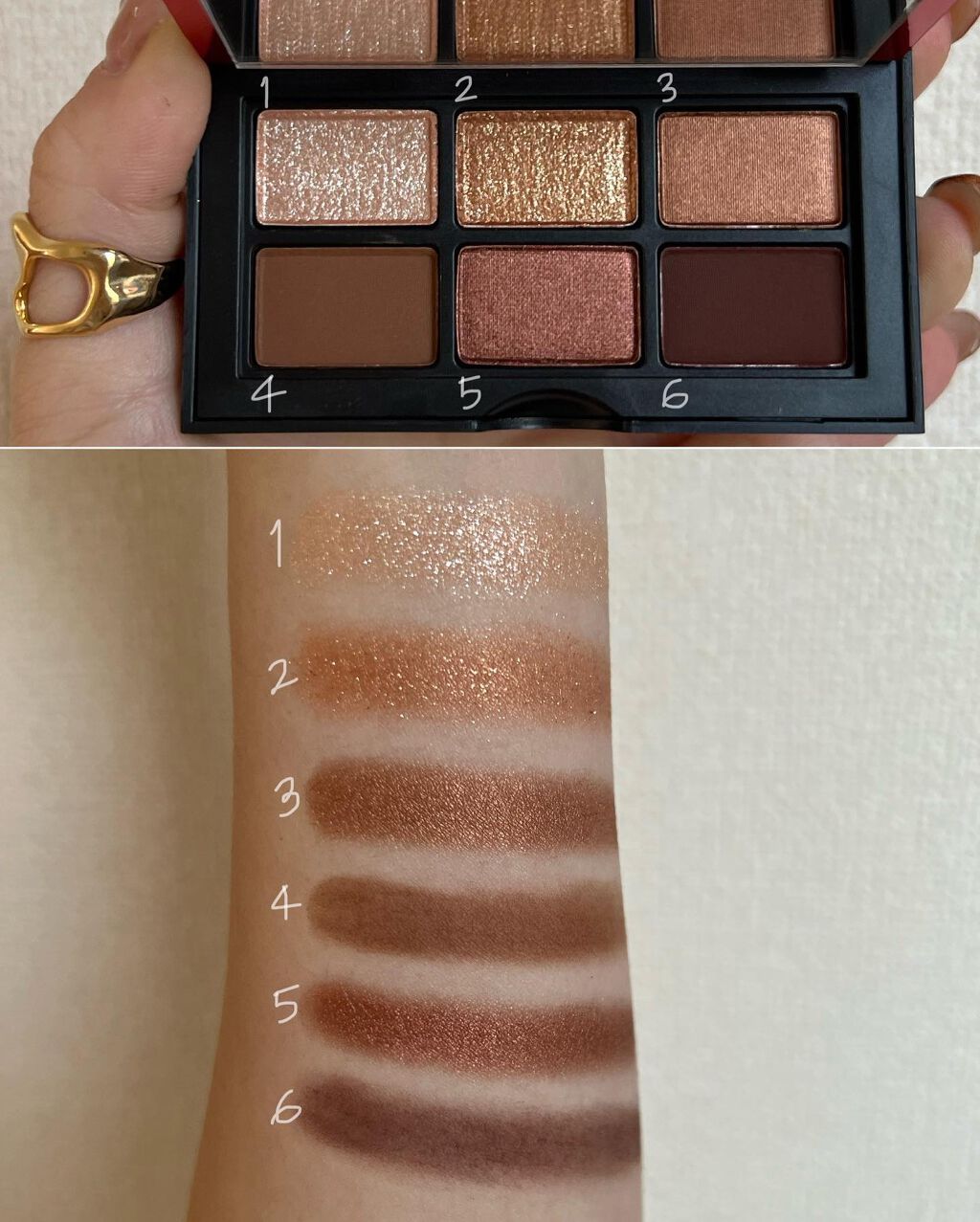 アンラップド ミニアイシャドーパレット LAGUNA /NARS/アイシャドウパレットを使ったクチコミ(2枚目)