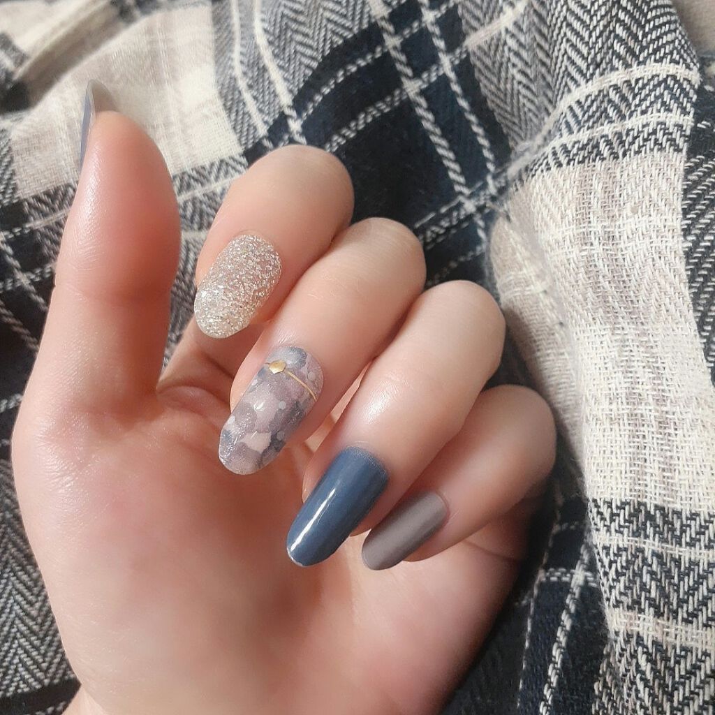 ダッシングディバグロスジェルネイルストリップ/DASHINGDIVA MAGICPRESS/ネイルシールを使ったクチコミ(4枚目)