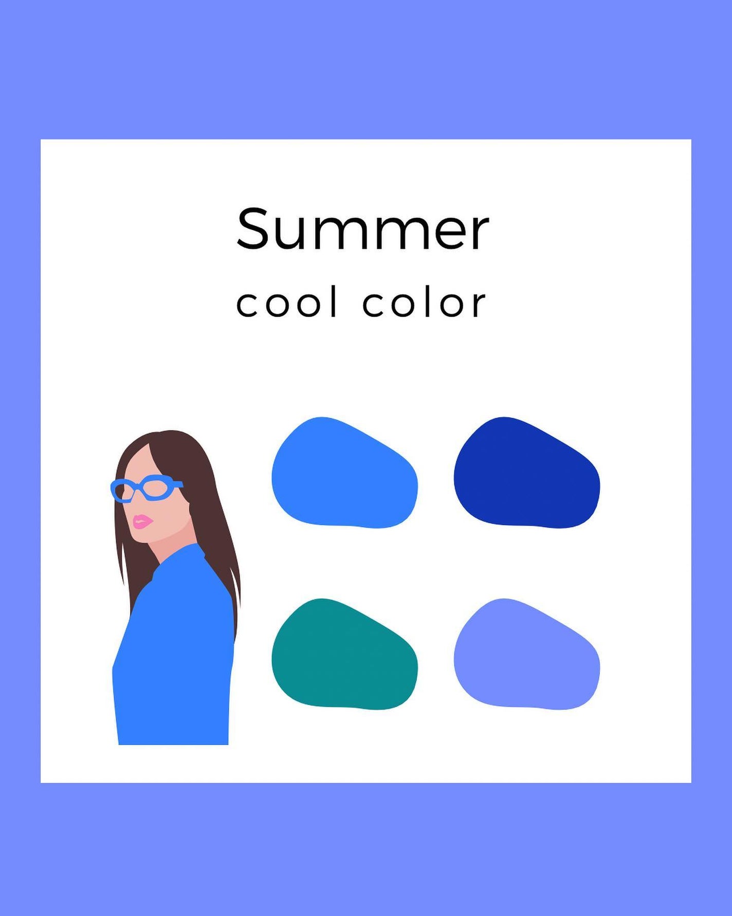 Yuno/新宿/パーソナルカラー診断 on LIPS 「ブルベ夏専用’’cool’’カラー🧊/今回はブルベ夏さん向けの..」(1枚目)