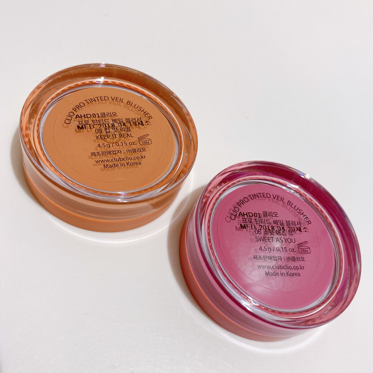 TINTED VEIL BLUSHER 06 Sweet As You/CLIO/ジェル・クリームチークを使ったクチコミ（3枚目）