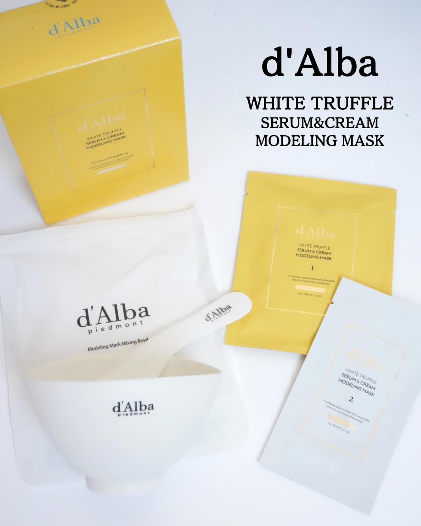ホワイトトリュフセラムアンドクリームモデリングマスク/ダルバ/洗い流すパック・マスクを使ったクチコミ（1枚目）