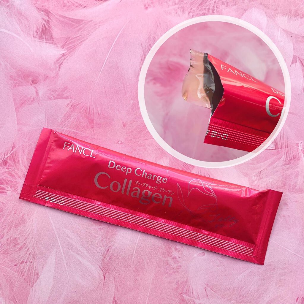 ディープチャージ  コラーゲン スティックゼリー/ファンケル/美容サプリメントを使ったクチコミ（2枚目）