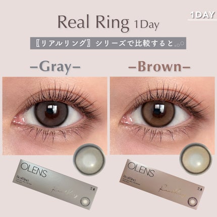 Real Ring 1day/OLENS/ワンデー(1DAY)カラコンを使ったクチコミ(4枚目)