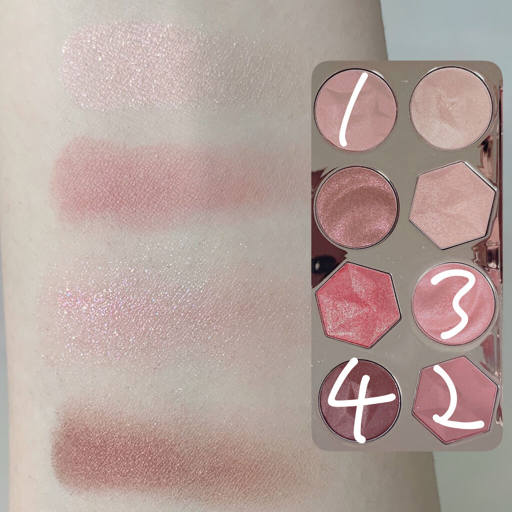 プリズム エアー アイ パレット 02 PINK ADDICT/CLIO/アイシャドウパレットを使ったクチコミ（3枚目）