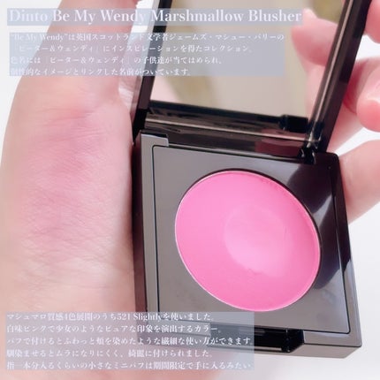 (Peter&Wendy Collection) Be My Wendy Marshmallow Blusher/Dinto/ジェル・クリームチークを使ったクチコミ(2枚目)