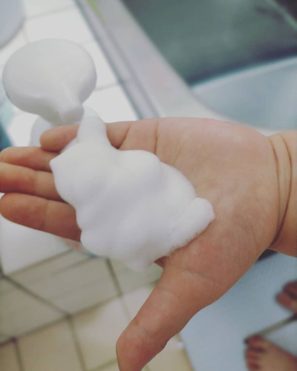 泡で出てくる ミルキィボディソープ やさしいせっけんの香り/ミルキィ/ボディソープを使ったクチコミ（3枚目）