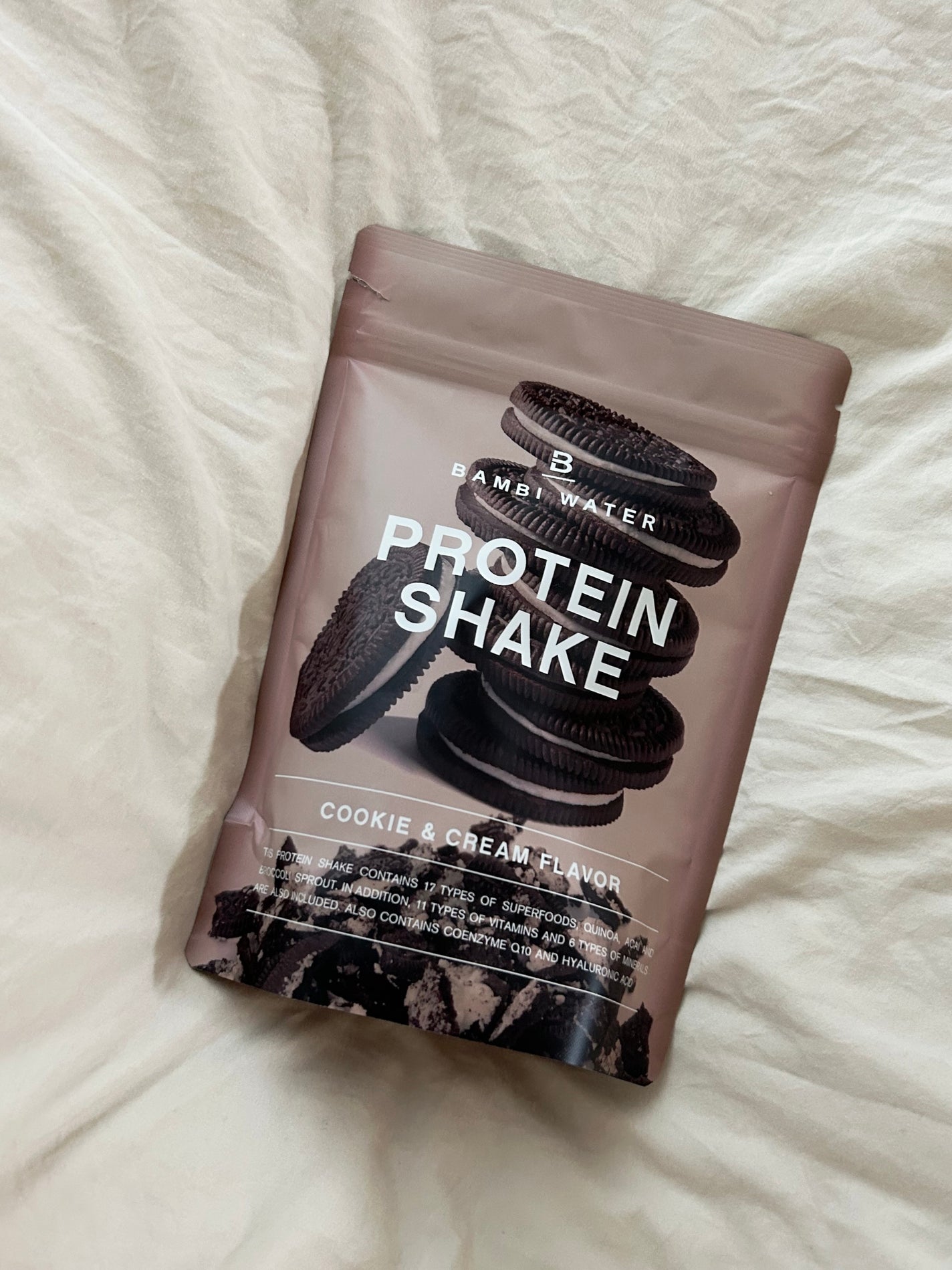 プロテインシェイク クッキー&クリーム/BAMBI WATER/ソイプロテインを使ったクチコミ(1枚目)