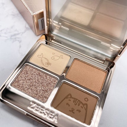 アニマルアイシャドウ(4シェード)/ZEESEA/アイシャドウパレットを使ったクチコミ(2枚目)