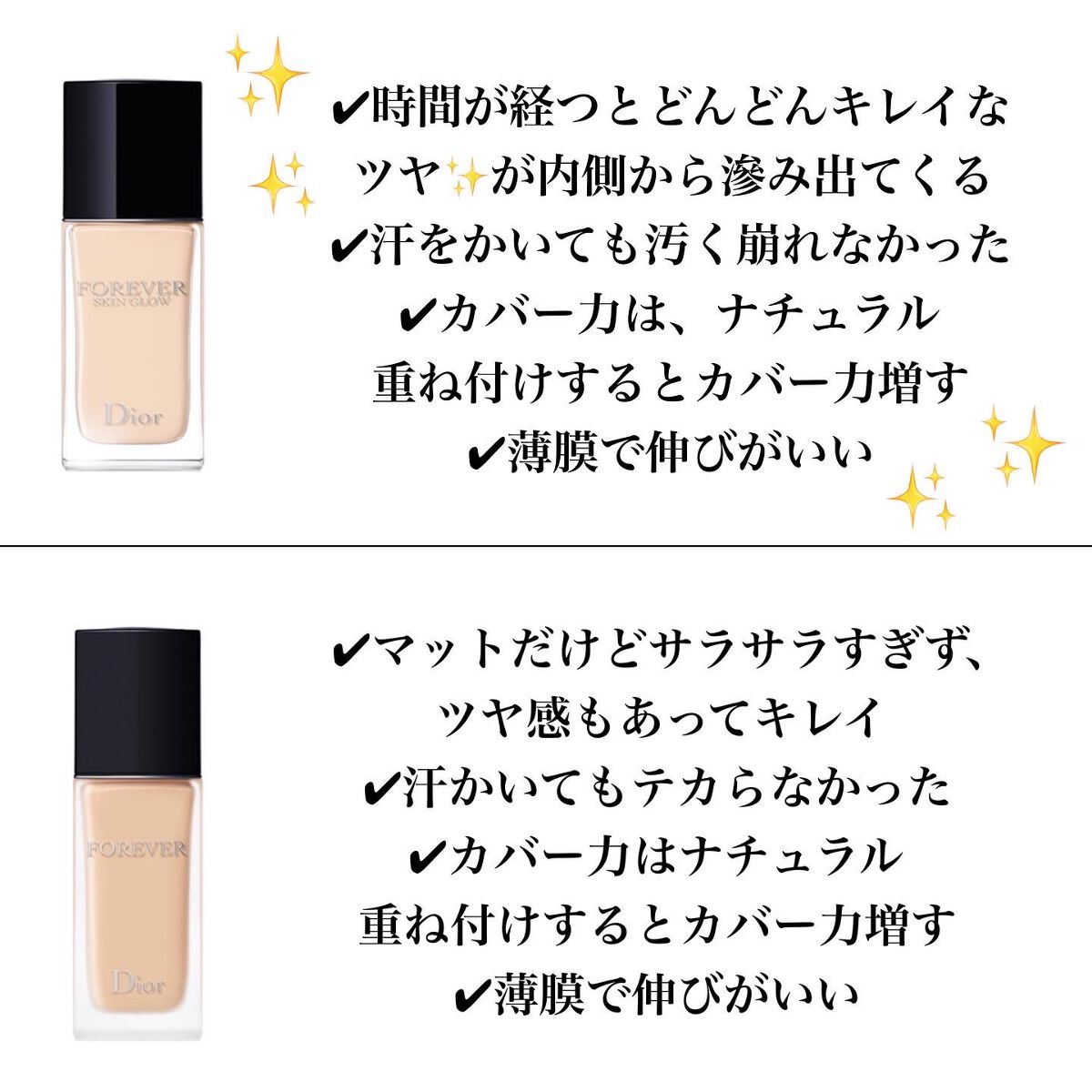 ディオールスキン フォーエヴァー フルイド グロウ/Dior/リキッドファンデーションを使ったクチコミ(5枚目)