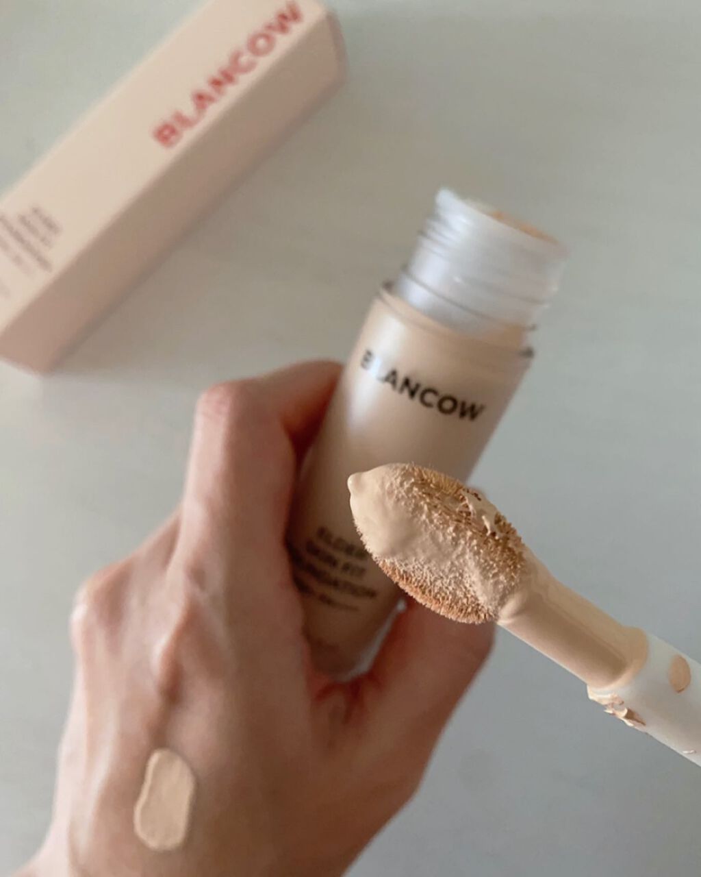 エルダースキンフィットファンデーション/BLANCOW/リキッドファンデーションを使ったクチコミ（2枚目）