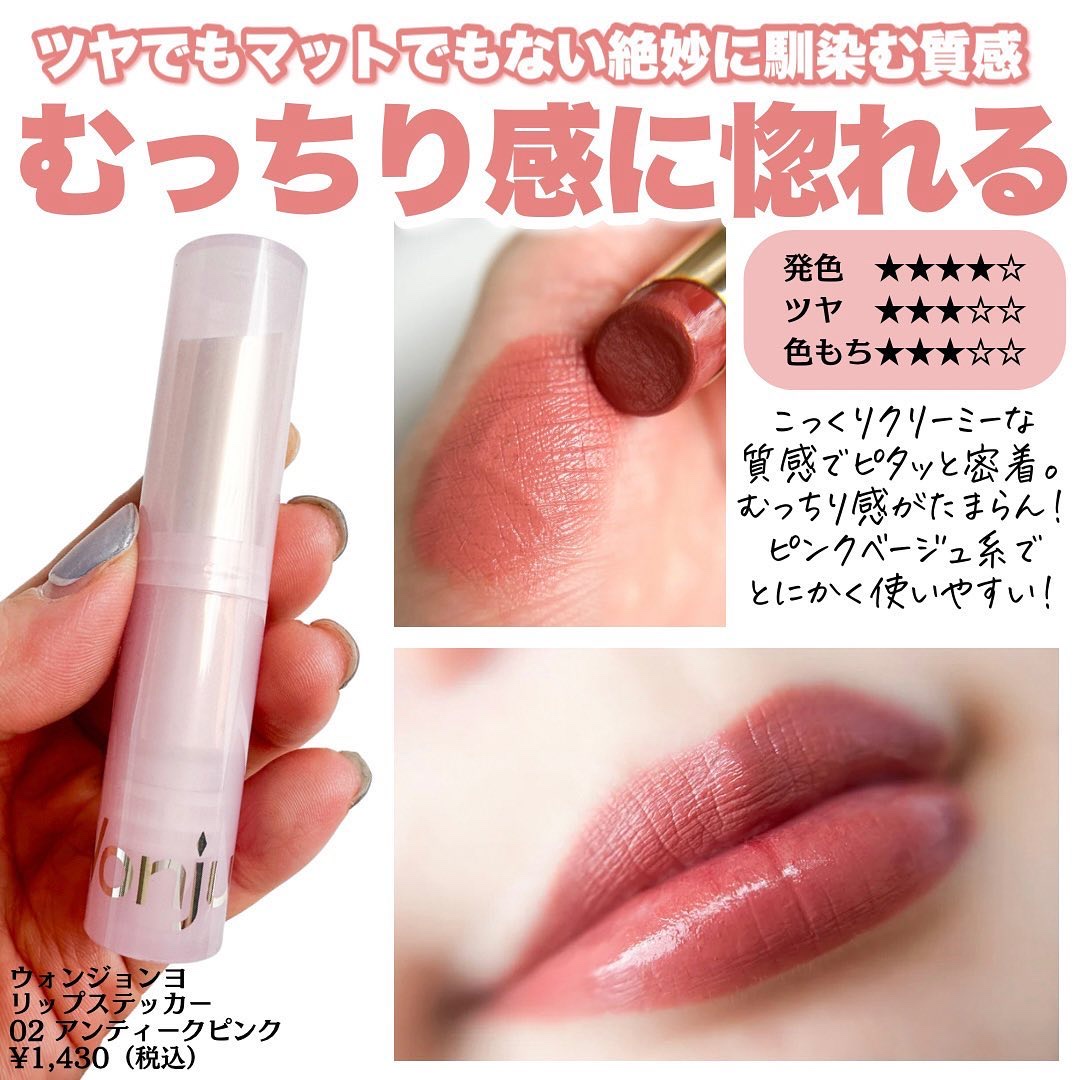 CEZANNE・Fujiko・Wonjungyo・rom&nd・Viséeの口紅・グロス・リップ