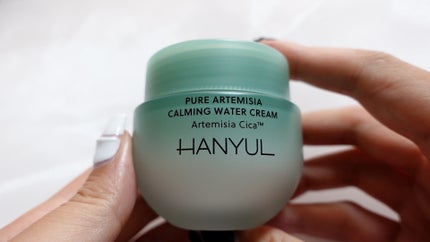 ピュアアルテミシア カーミングウォータークリーム/HANYUL(ハンユル)/フェイスクリームを使ったクチコミ(2枚目)