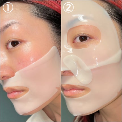 フルフェイスコラーゲンマスクパック/MILLIMILLI/シートマスク・パックを使ったクチコミ(8枚目)