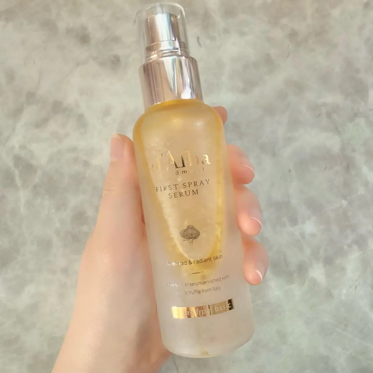 ダルバ ホワイトトリュフファーストスプレーセラム/ダルバ/ミスト状化粧水を使ったクチコミ（1枚目）