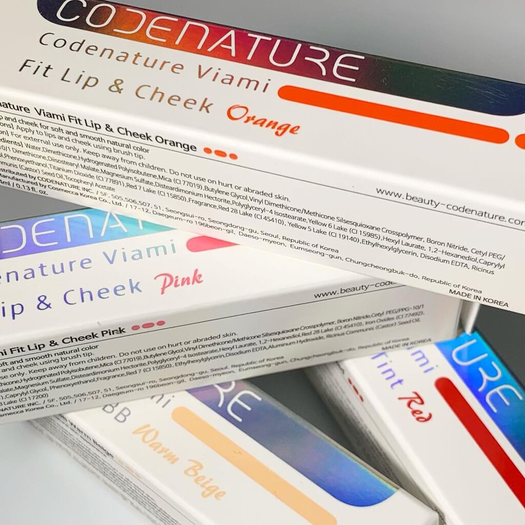 ビアミフィットリップ&チーク/CODENATURE/リップグロスを使ったクチコミ(2枚目)