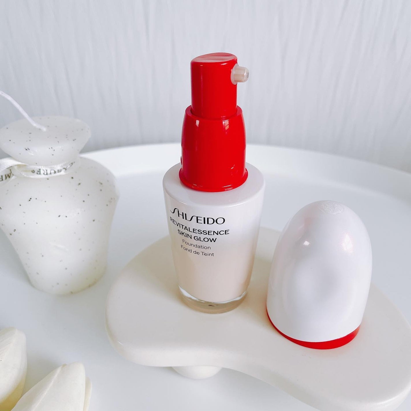 エッセンス スキングロウ ファンデーション/SHISEIDO/リキッドファンデーションを使ったクチコミ(2枚目)