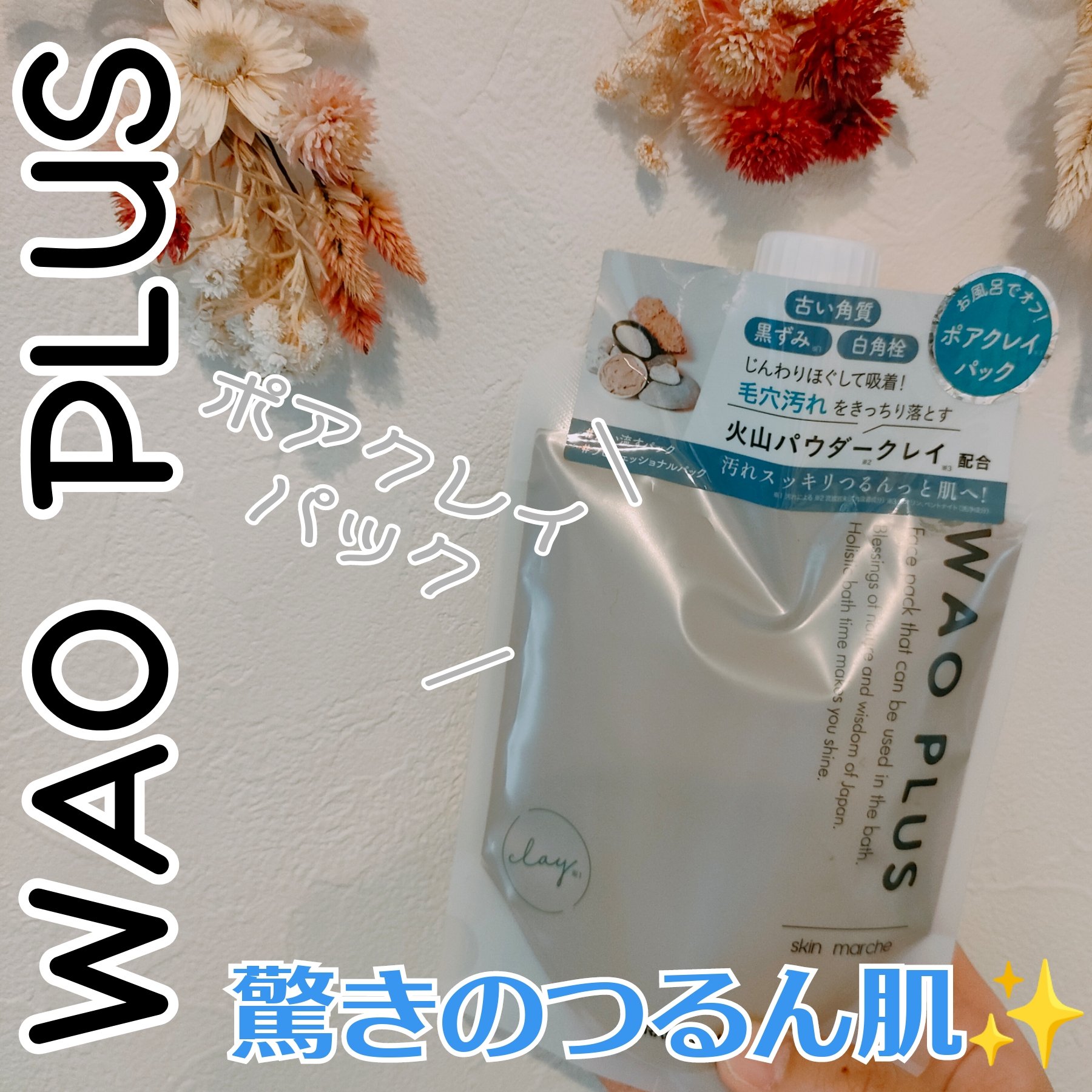 skinmarche WAOPLUS プロフェッショナルクレイパック/ブレーンコスモス/洗い流すパック・マスクを使ったクチコミ（1枚目）