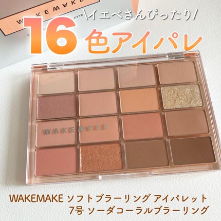 ソフトブラーリングアイパレット/wakemake/アイシャドウパレットを使ったクチコミ(1枚目)