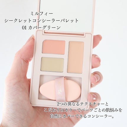 シークレットコンシーラーパレット/MilleFée/パレットコンシーラーを使ったクチコミ(2枚目)